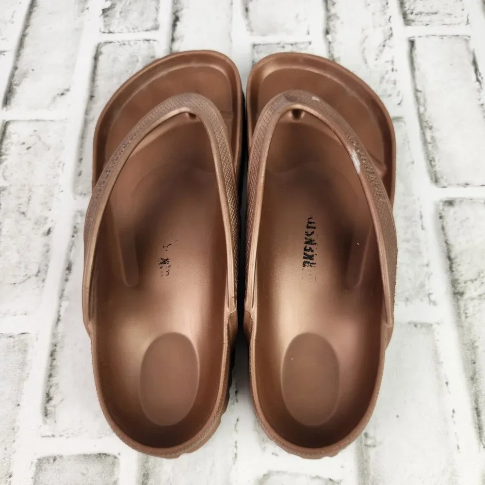 Birkenstock Honolulu Essentials EVA Women's Size US 7 EU 38 Copper Slides Sandal - Picture 6 of 10